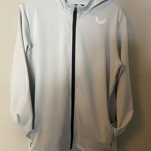 Light Gray Hoodie with Logo